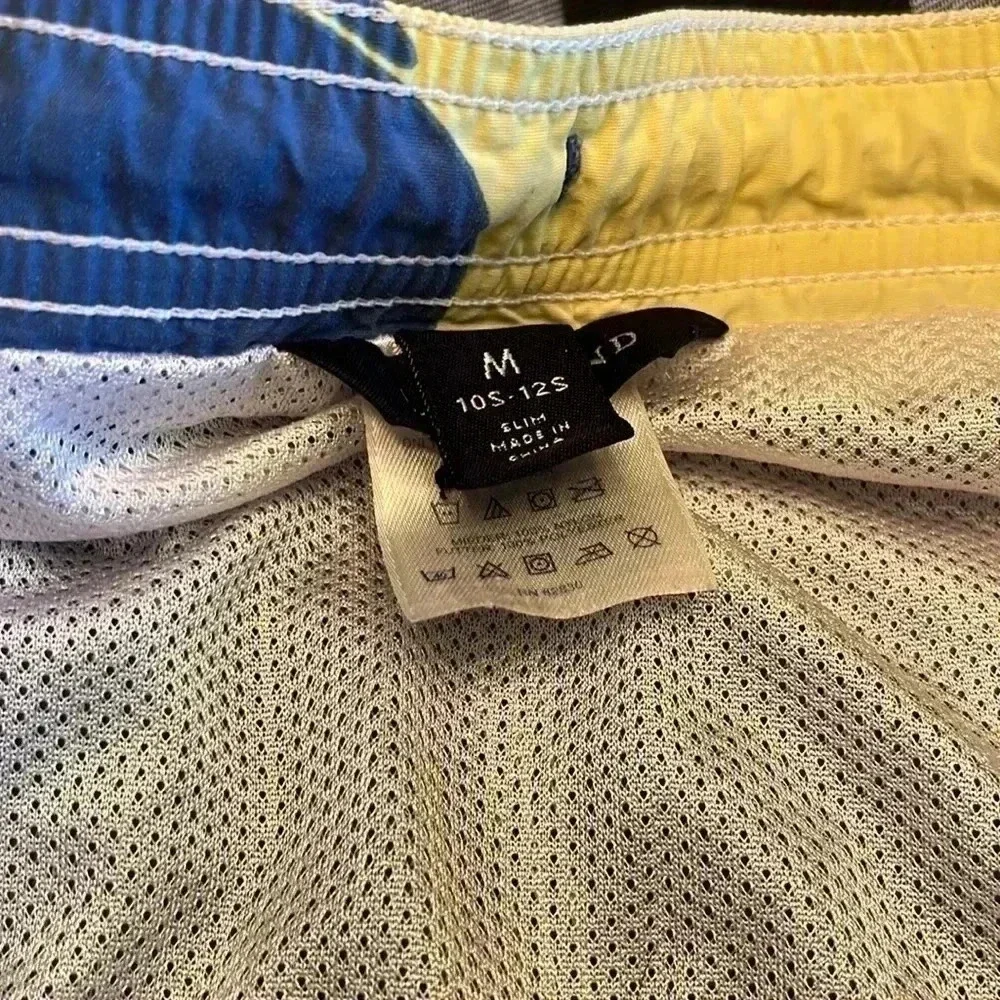 LANDS END swim trunks size 10slim 12slim